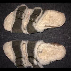 Lambs wool lining Arizona suede Birkenstock